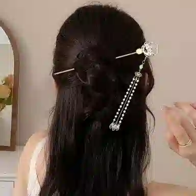 贯古今 古风步摇流苏气质简约汉服旗袍新中式 合金 发簪 女款