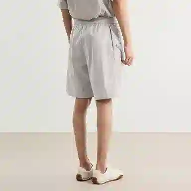 速写 宽松机能纯色拉链户外休闲短裤 男款