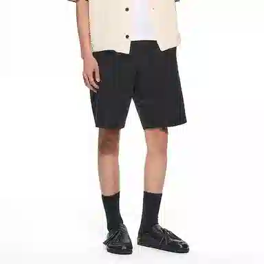 速写 通勤挺括纯色百搭休闲短裤 男款