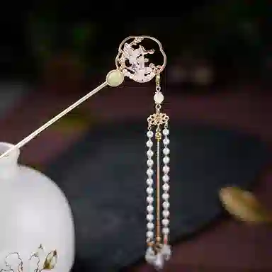 贯古今 古风步摇流苏气质简约汉服旗袍新中式 合金 发簪 女款