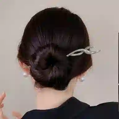 贯古今 复古国风鱼尾简约现代丸子头 合金 发簪 女款