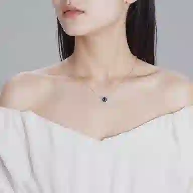 Pandora Moon and Night Sky Necklace Set Silver