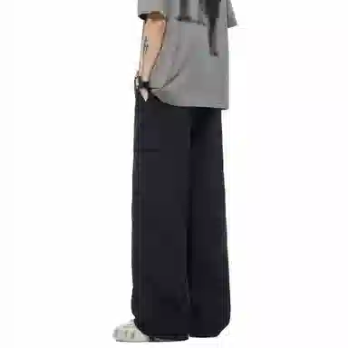 大卫贝肯 美式潮牌字母印花宽松舒适户外通勤防风防水速干伞兵工装直筒休闲裤 男女同款