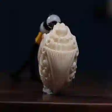 素于 【年年有鱼】国潮新中式八方来财平安喜乐文玩随后居家茶宠高级上岸盘玩#好运再造 象牙果 菩提类手把件 男女同款情侣款