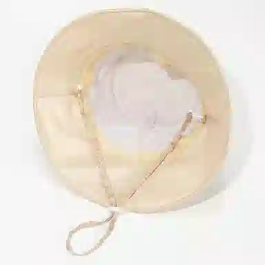 上海故事  中式优雅气质遮阳帽女时尚春夏防紫外线太阳帽时尚渔夫帽盆帽透气不压头帽子  锦纶聚酯纤维 防晒帽 女款