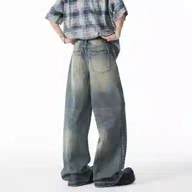 KEIRANDUN Loose Straight Vintage Jeans