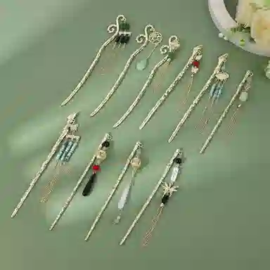 照花坞 圣所 新中式流苏 合金 发簪 女款