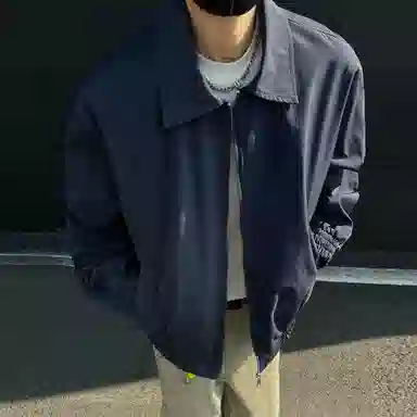 徐太浪 美式工装复古纯色翻领教练潮流百搭挺括夹克外套 男女同款