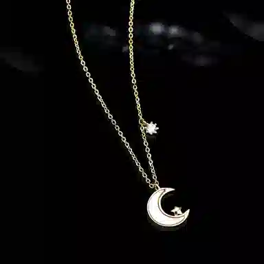 Lanying Moon Crystal Necklace