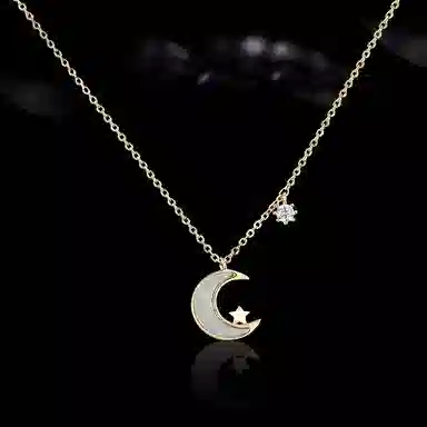 Lanying Moon Crystal Necklace