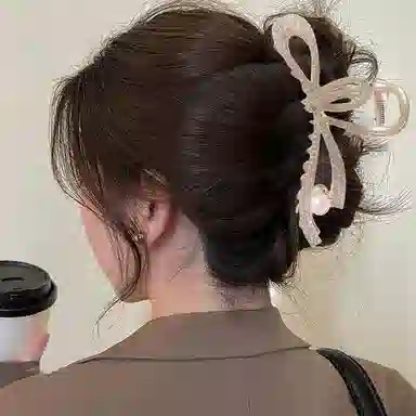 贯古今 气质鲨鱼夹 后脑勺盘发头饰 合金 发夹 女款