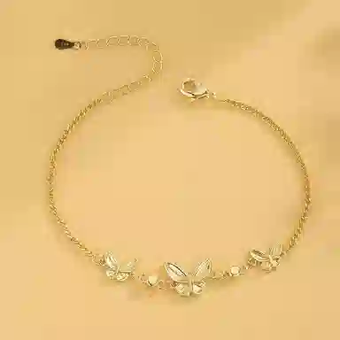 梵星饰季 花繁蝶欢 新中式国潮风轻奢时尚简约小众设计高级感 日常百搭 合金 手链 女款