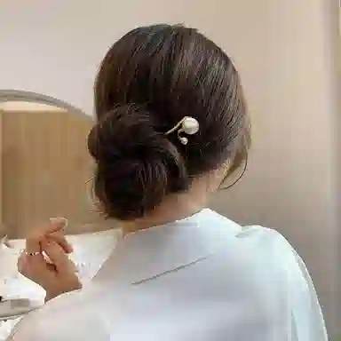 贯古今 港风复古简约现代头饰 高级感簪子 合金 发簪 女款