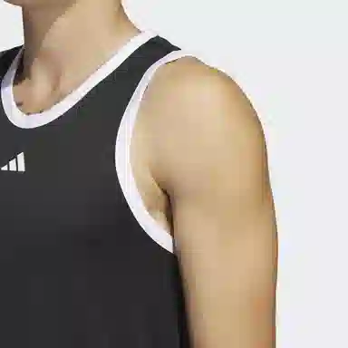 adidas Legends Basketball 3-Stripes Tank Top Logo