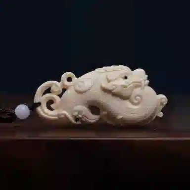 素于 龙凤呈祥 喜事连连 平安喜乐 国潮新中式文玩 居家茶宠摆件 考研上岸盘玩#好运再造 象牙果 手把件 男女同款情侣款