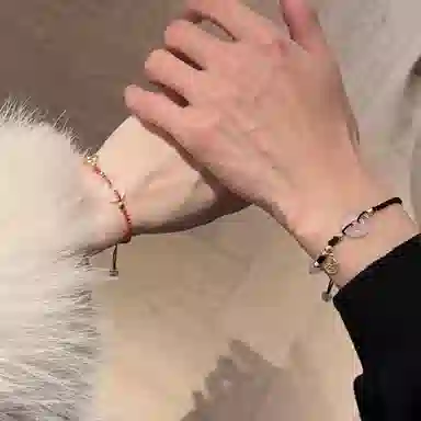 中国珠宝 圆满幸福 转运珠平安喜乐岁岁平安 开运吉祥如意本命年上岸手工编绳好运 玉髓 手链 男女同款情侣款