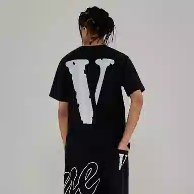 VLONE 3M Reflective Logo Tee Black Grey