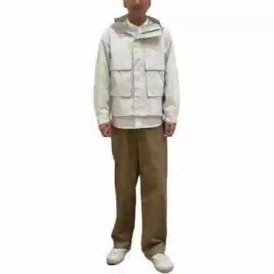 UNIQLO U Series White Hoodie Jacket