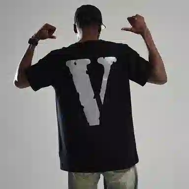 VLONE 3M Reflective Logo Tee Black Grey
