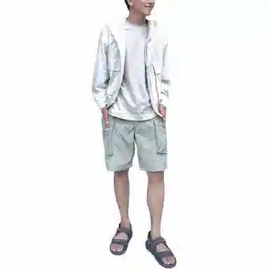 UNIQLO U Series White Hoodie Jacket