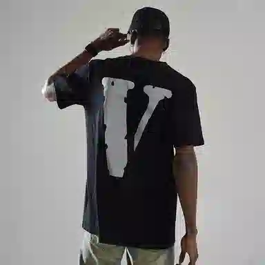 VLONE 3M Reflective Logo Tee Black Grey
