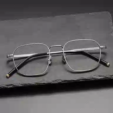【可配度数】 佐川 复古多边形 遮脸显脸小 时尚百搭 可配防蓝光变色 纯钛 不规则形 光学镜架 男女同款情侣款