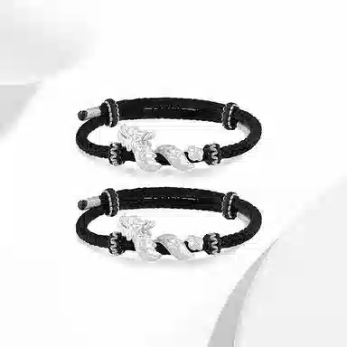 【S999足银金龙】 迎百宝 盘龙而上 新中式国潮缠绕高级感本命年立体生肖龙复古民族风招财转运精致轻奢可调节 手链 男女同款情侣款