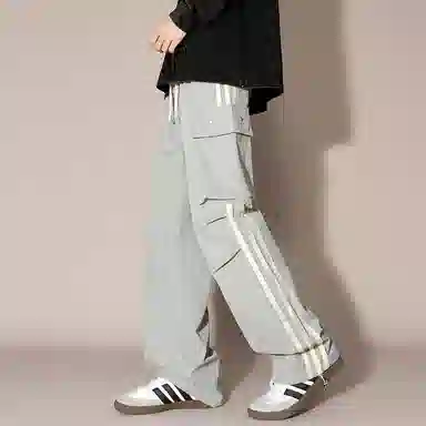 国际米兰足球俱乐部 伞兵多口袋休闲直筒宽松工装裤 男女同款