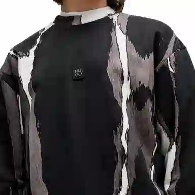 HUGO BOSS Cotton-Terry Sweatshirt With Seasonal Print