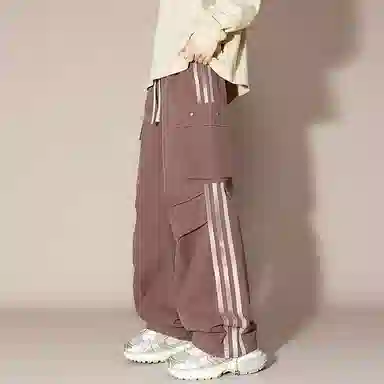 国际米兰足球俱乐部 伞兵多口袋休闲直筒宽松工装裤 男女同款