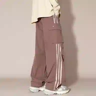 国际米兰足球俱乐部 伞兵多口袋休闲直筒宽松工装裤 男女同款