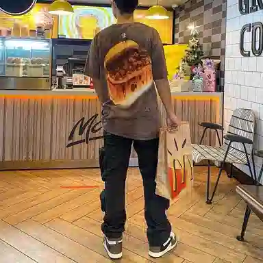 Travis Scott Cactus Jack x McDonald's Brown Tie-Dye T-Shirt