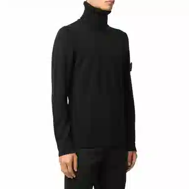 Stone Island Turtleneck Sweater Black