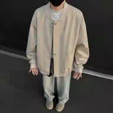 Pirkadat Reversible Bomber Jacket Beige