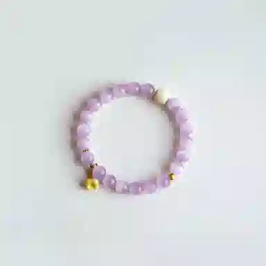 【步步高升】 指尖瑰宝 财运亨通你定上岸 轻奢高级感象牙果蜜蜡串珠薰衣草#好运天然 紫水晶 手串 女款