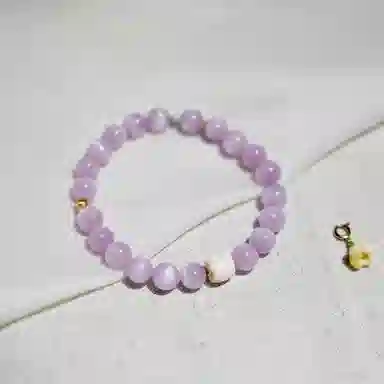 【步步高升】 指尖瑰宝 财运亨通你定上岸 轻奢高级感象牙果蜜蜡串珠薰衣草#好运天然 紫水晶 手串 女款