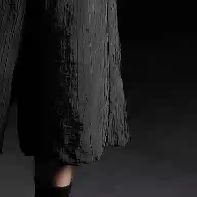 幻象者 宽松纯色直筒薄款百搭七分休闲短裤 男女同款 黑色