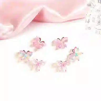 迎百宝 接住招财蝴蝶玄学 好运 轻奢气质梦幻少女感灵动优雅在逃公主修饰脸型耳饰套装 蝴蝶仙子浪漫氛围感耳钉 男女同款情侣款