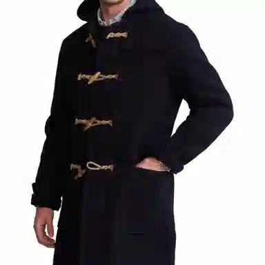Polo Ralph Lauren FW24 Navy Wool Duffle Coat