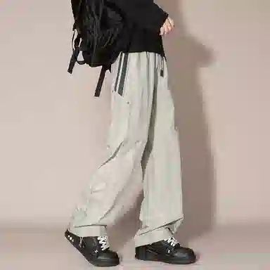 国际米兰足球俱乐部 美式简约条纹系带直筒休闲裤 男女同款