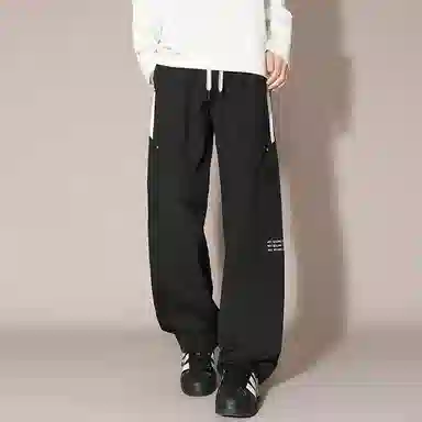 国际米兰足球俱乐部 美式简约条纹系带直筒休闲裤 男女同款