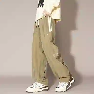 国际米兰足球俱乐部 美式简约条纹系带直筒休闲裤 男女同款