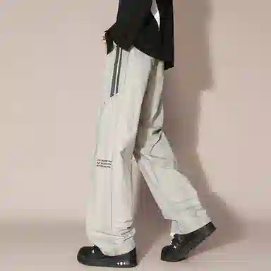 国际米兰足球俱乐部 美式简约条纹系带直筒休闲裤 男女同款