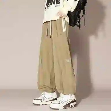 国际米兰足球俱乐部 美式简约条纹系带直筒休闲裤 男女同款