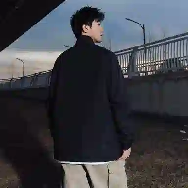 王者荣耀 鲁班七号星空梦想款 美式复古高街纯色设计字母户外防风潮流休闲宽松立领工装机能风无性别通勤舒适夹克外套 男女同款