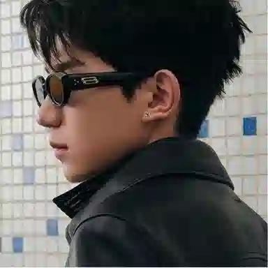 丹琴 八芒星 螺纹个性冷淡风潮流气质高级感百搭 镀银 耳钉 男女同款情侣款