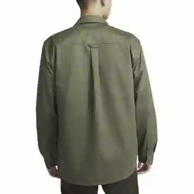 Nike SB Logo Embroidered Long Sleeve Shirt Olive