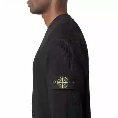 Stone Island Long Sleeve Crewneck Sweatshirt Black