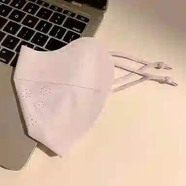 雅鹿 精致防晒秘籍 潮流黑科技凉感冰丝无痕一体式设计显脸小护眼角可调节挂耳式户外骑行防紫外线舒适透气遮阳 锦纶 口罩 女款