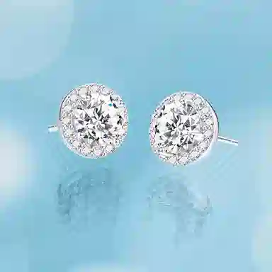 FANCI Star Dot Series Round Gemstone Earrings